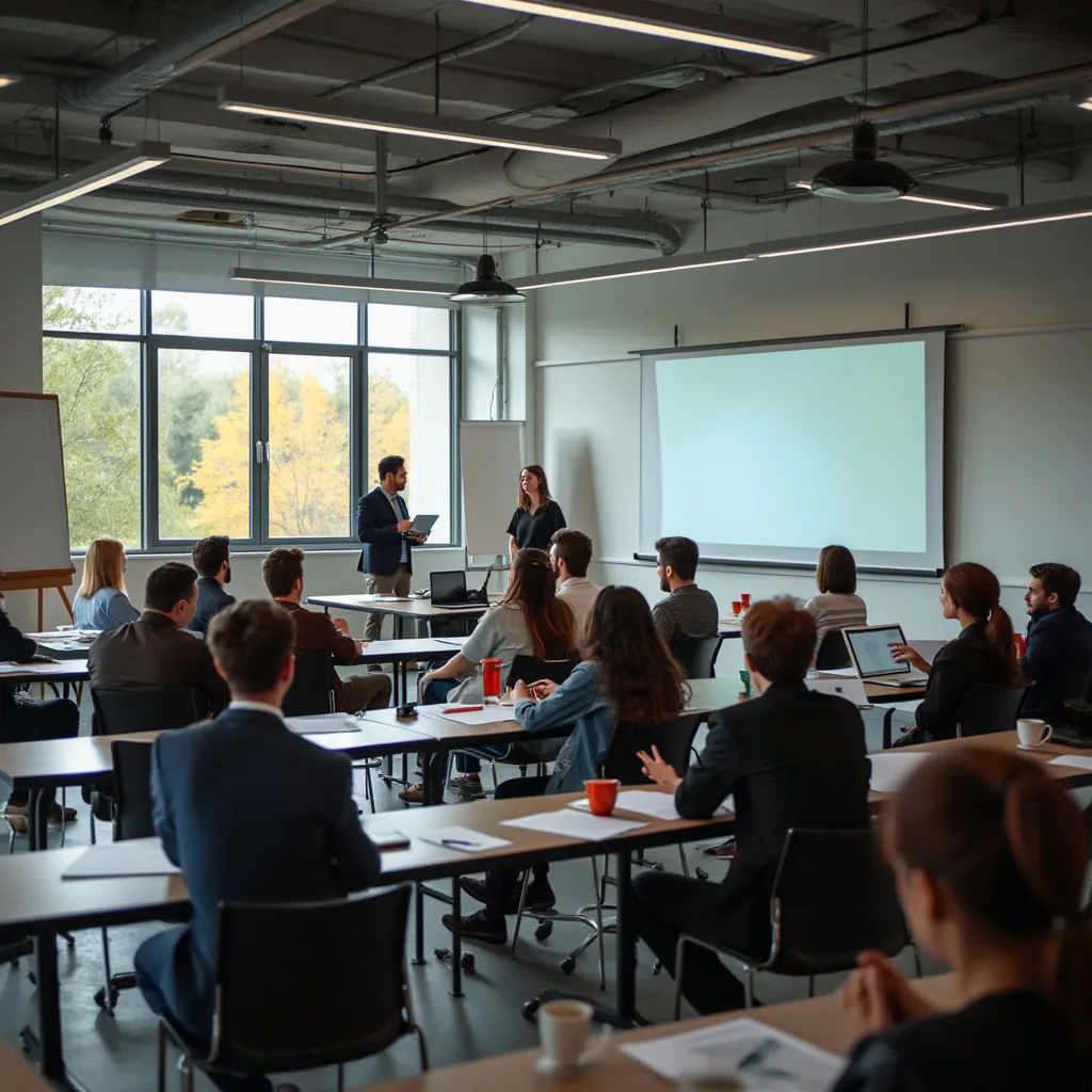 Aula moderna en CursosBA2025